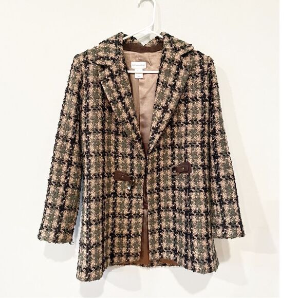 Soft surroundings Yorkshire tweed wool coat - Picture 1 of 3